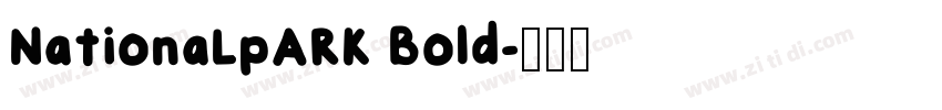 NationaLpARK Bold字体转换